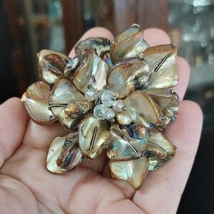 Crafting Art Embellishment Abalone Shell Flower Jewelry Finding